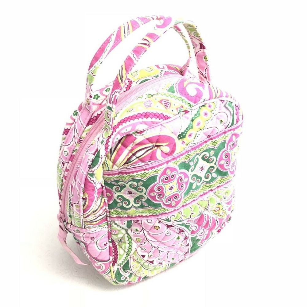 Vera Bradley Pinwheel Pink Lunch Bag Floral EUC